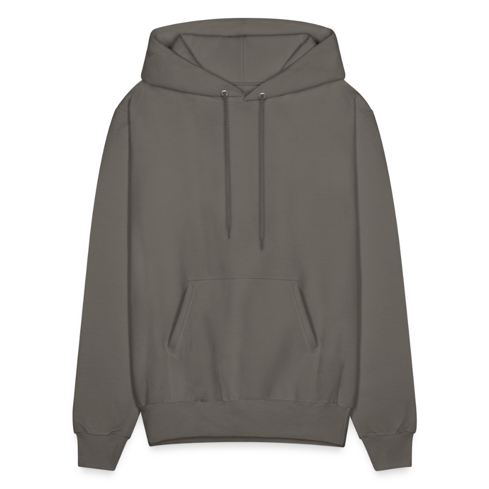 Men's Beige Hoodie - Ultra Comfort Heavy Blend Fashionwear - asphalt gray