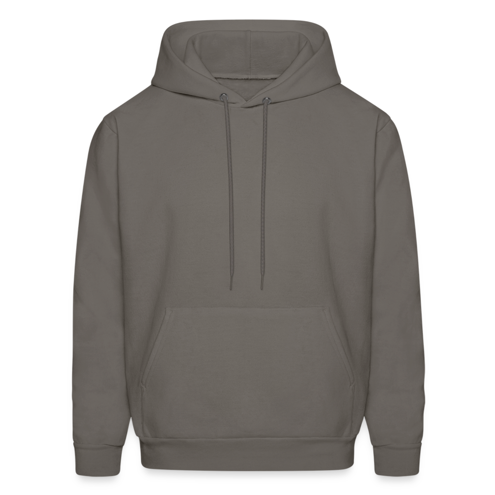 Men's Beige Hoodie - Ultra Comfort Heavy Blend Fashionwear - asphalt gray